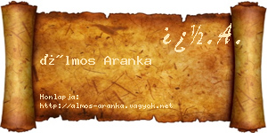 Álmos Aranka névjegykártya